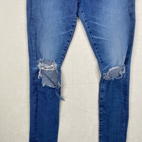 AG Adriano Goldschmied The Farrah Skinny Ankle Distressed Raw Hem Jeans Size 26R - Picture 2 of 11